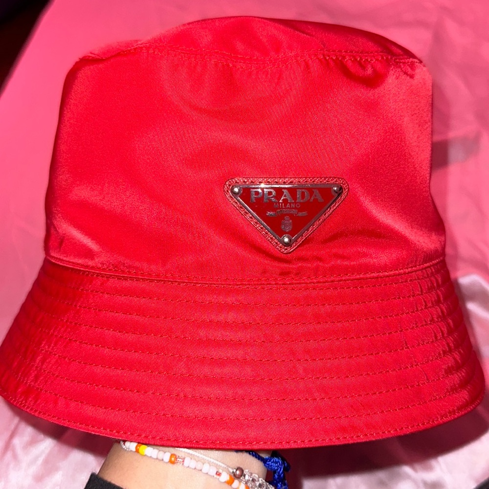Red Prada bucket hat